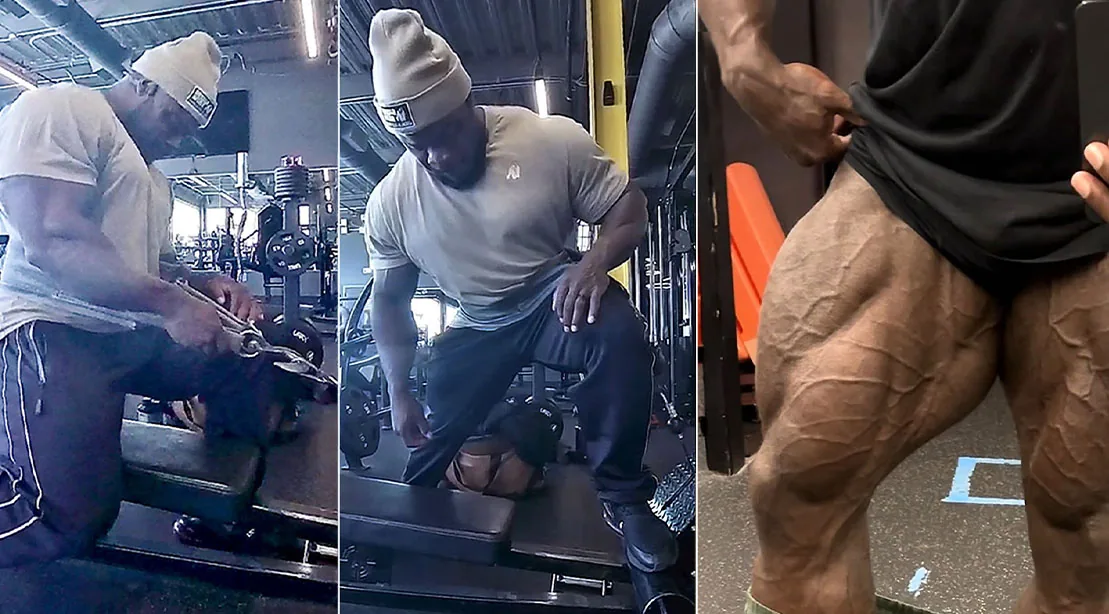 Brandon Curry’s 2 Cable Lunge Variations for Epic Quads